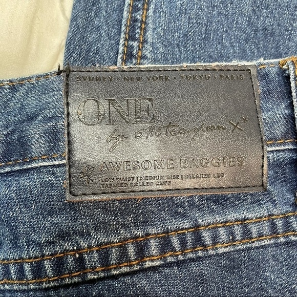 ONE Teaspoon Awesome Baggies Cotton Denim Blue Jeans 28 - Picture 4 of 5